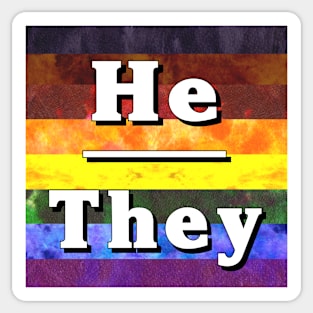 He-They Pronouns: Inclusive Sticker